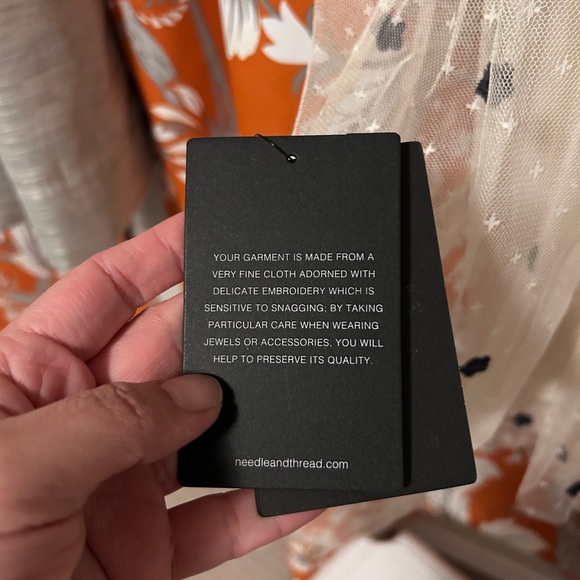 Needle & Thread Black and Cream Floral Maxi Dress - Picture 7 of 12